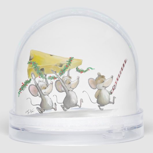 Bringing In The Christmas Cheese Sneeuwbol (Achterkant)