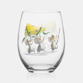 Bringing In The Christmas Cheese Wijnglas Zonder Voet (Achterkant)