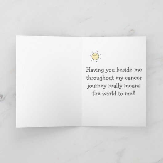 Bringing Me Sunshine - Zorgverlener voor kanker da Kaart (Binnen)