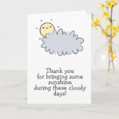 Bringing Me Sunshine - Zorgverlener voor kanker da Kaart (Gele Bloem)