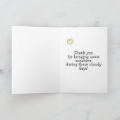 Bringing Me Sunshine - Zorgverlener voor kanker da Kaart (Binnen)