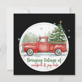Bringing Tidings of Comfort & Joy Ride funny xmas Feestdagenkaart (Voorkant)
