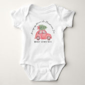 Brining Home The Kerstmis Baby Jersey Bodysuit (Voorkant)