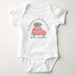 Brining Home The Kerstmis Baby Jersey Bodysuit