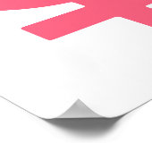 Brink Pink Venus-symbool Poster (Hoek)