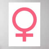 Brink Pink Venus-symbool Poster (Voorkant)