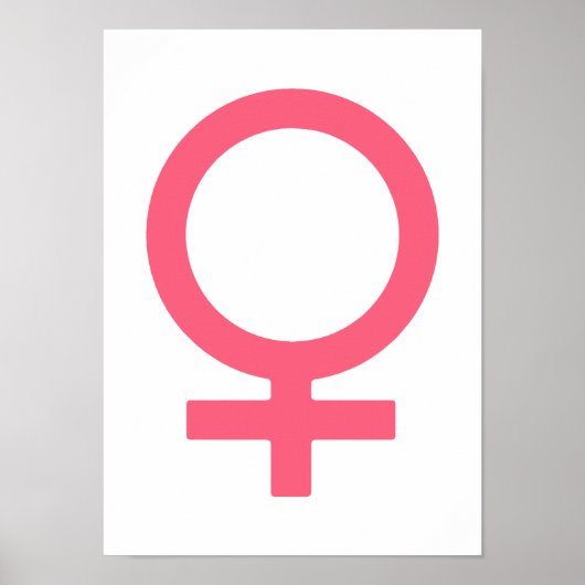 Brink Pink Venus-symbool Poster (Voorkant)