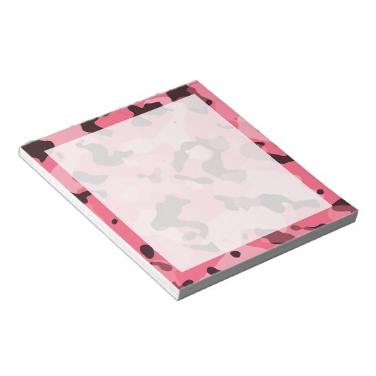 Brink Roze Camo; Camouflage Notitieblok (Schuin)