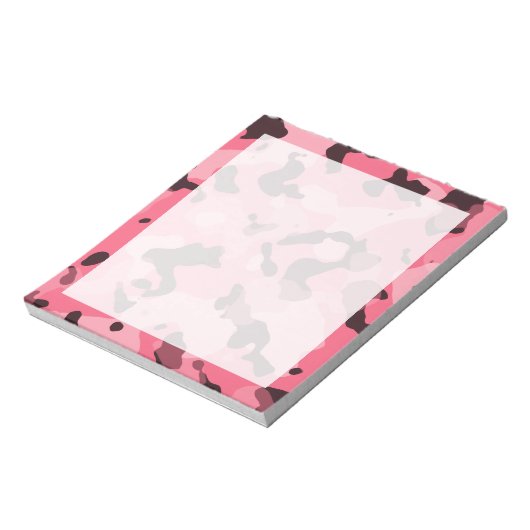 Brink Roze Camo; Camouflage Notitieblok (Linkerzijde)