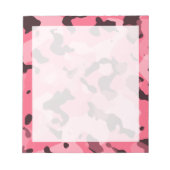 Brink Roze Camo; Camouflage Notitieblok (Voorkant)
