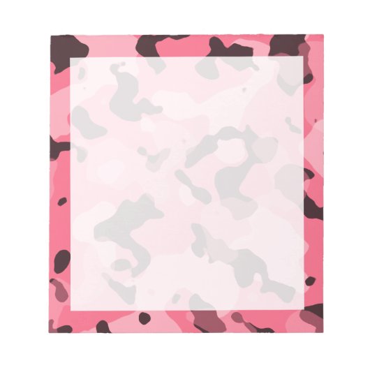 Brink Roze Camo; Camouflage Notitieblok (Voorkant)