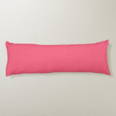 Brink roze (effen kleur) lichaamskussen (Achterkant)
