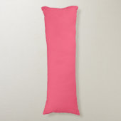 Brink roze (effen kleur) lichaamskussen (Voorkant Verticaal)