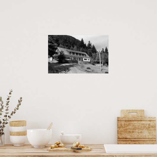 Brinnon, WA Uitzicht van de Olympische Inn op het Poster (Keuken)