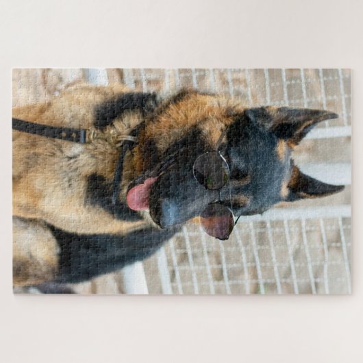 BRINQUEDO PASTOR ALEMÃO LEGPUZZEL (Horizontaal)