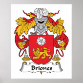 Briones Family Crest Poster (Voorkant)