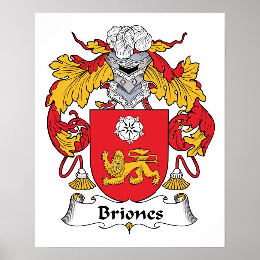 Briones Family Crest Poster (Voorkant)