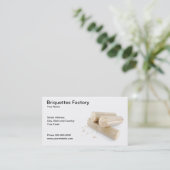 Briquettes Factory Visitekaartje (Staand voorkant)