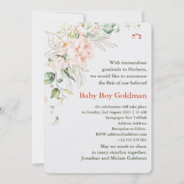 Bris Brit Milah Jewish Baby Naming Uitnodiging
