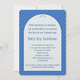 Bris Brit Milah Jewish Baby Naming Uitnodiging