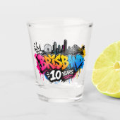 Brisbane 10 jaar shot glas (Voorkant)