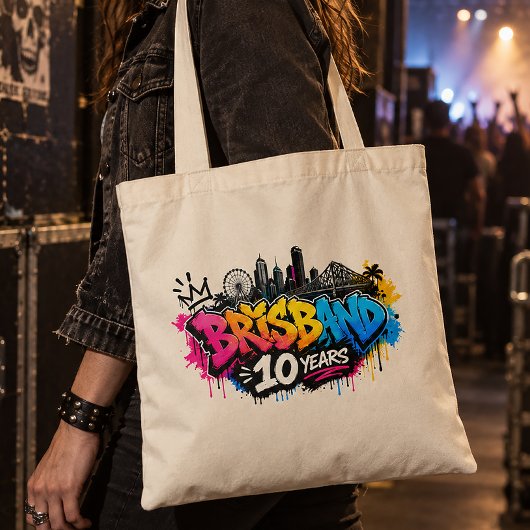 Brisbane 10 jaar tote bag