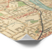 Brisbane and Inner Suburbs Map, 1920 Poster (Hoek)