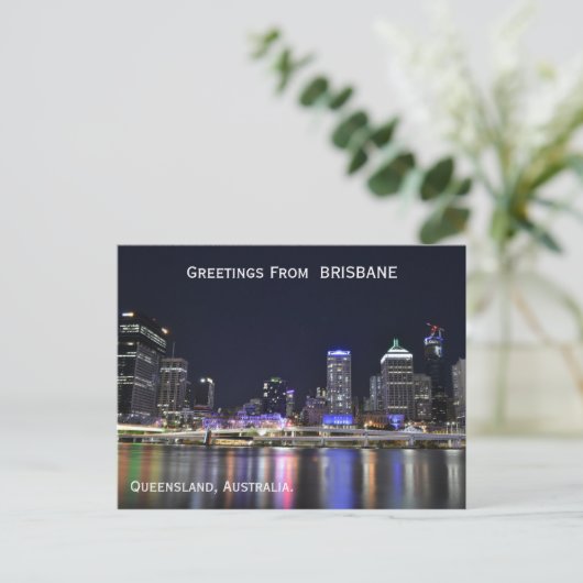 Brisbane Australia Briefkaart (Staand voorkant)