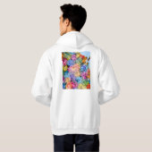 Brisbane Australia City Map Hoodie (Achterkant volledig)