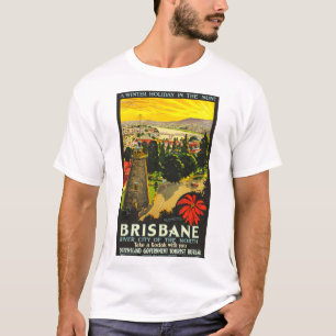 Brisbane Australia Poster T-shirt