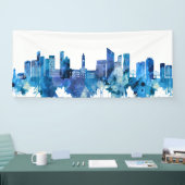 Brisbane Australia Skyline Blue Spandoek (Beurs)