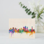 Brisbane Australia Skyline Cityscape Briefkaart (Staand voorkant)