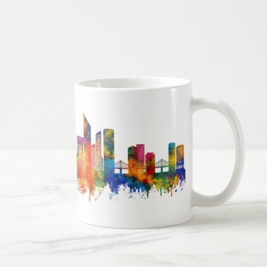 Brisbane Australia Skyline Koffiemok (Rechts)