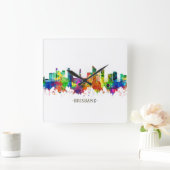 Brisbane Australia Skyline Vierkante Klok (Huis)