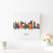 Brisbane Australia Skyline Vierkante Klok (Huis)