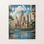 Brisbane Australia Travel Art Vintage Legpuzzel<br><div class="desc">Brisbane retro vector reisontwerp. Brisbane,  de bruisende hoofdstad van Queensland,  Australië,  is een stad die stedelijke energie naadloos combineert met relaxte charme. Gelegen aan de oevers van de Brisbane rivier,  het beschikt over een subtropisch klimaat,  prachtige natuurlijke schoonheid en een rijke culturele wandtapijt.</div>