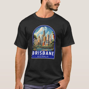 Brisbane Australia Travel Art Vintage T-shirt