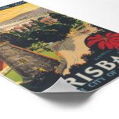 Brisbane Australia Vintage Travel Poster (Hoek)