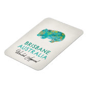 Brisbane Australia Wombat Magneet (Linkerzijde)