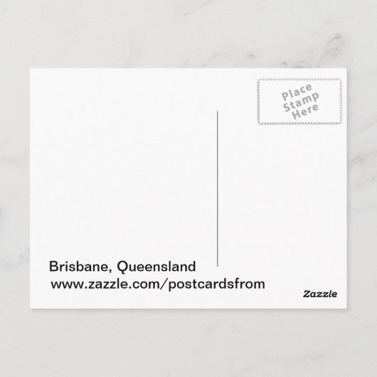 Brisbane, Australië Briefkaart (Achterkant)
