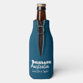 Brisbane Australië, G'day! Aussie Spirit, Flesjeskoeler (Fles Achterkant)