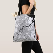 Brisbane Australië Kaart Tote Bag (Dichtbij)