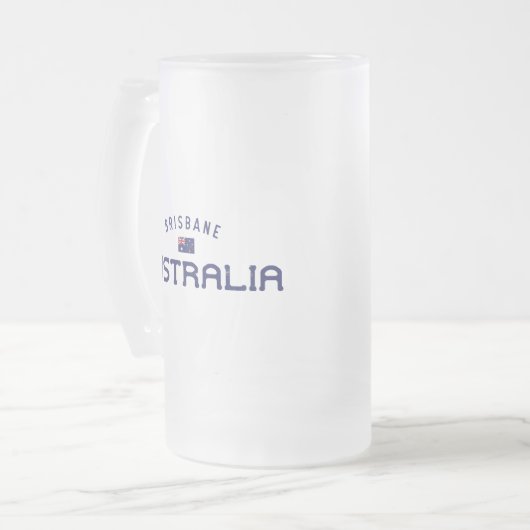 Brisbane Australië Matglas Bierpul (Voorkant links)