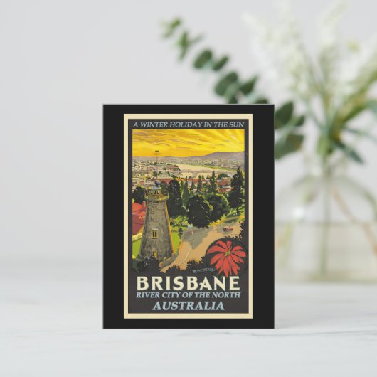 Brisbane, Australië reisposter Briefkaart (Staand voorkant)