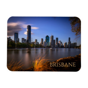 Brisbane, Australië Skyline vanaf de overkant van  Magneet