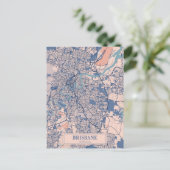 Brisbane Australië Winderige Stad Kaart Reizen (Staand voorkant)