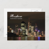Brisbane bij nacht briefkaart (Voorkant / Achterkant)