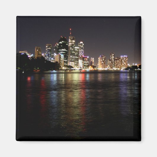 Brisbane bij nacht magneet (Voorkant)