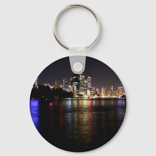 Brisbane bij nacht sleutelhanger (Voorkant)