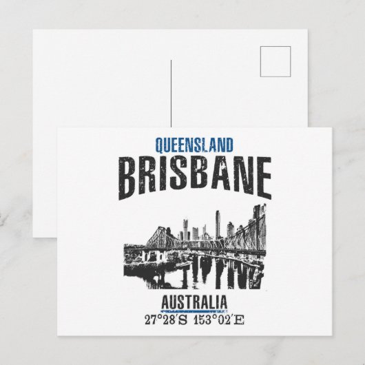 Brisbane Briefkaart (Voorkant / Achterkant)